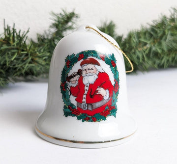 Santa Claus Christmas Bell Ornament