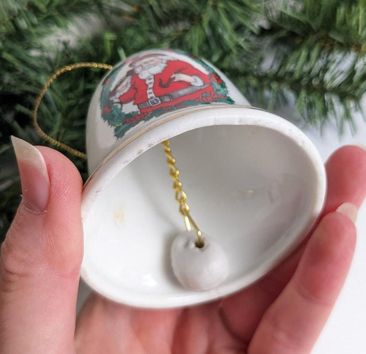 Santa Claus Christmas Bell Ornament