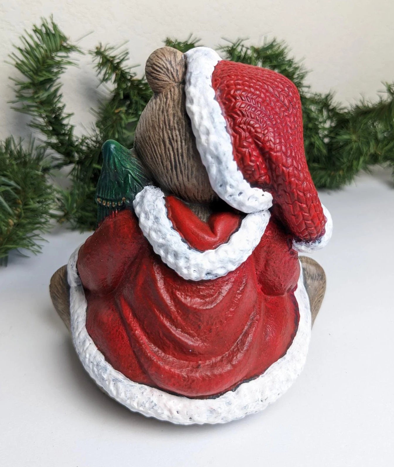 Vintage Ceramic Christmas Santa Bear