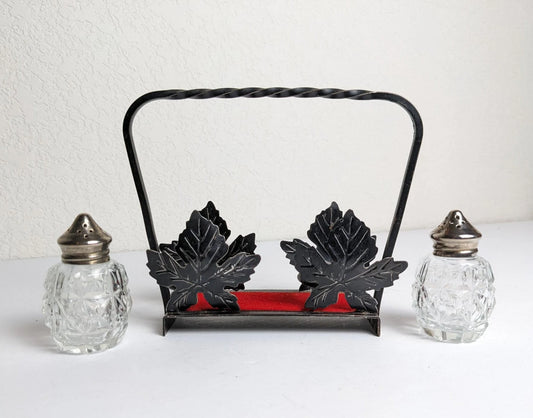 Maple Leaf Salt & Pepper Set and Caddy