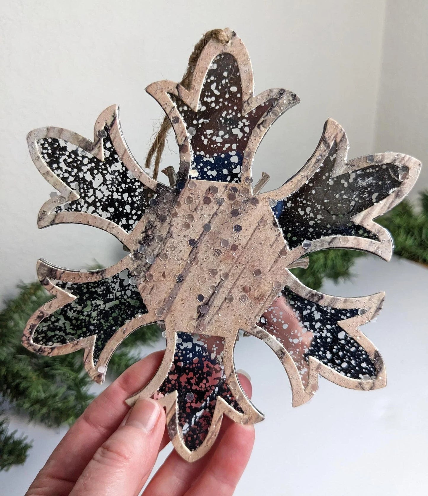 Rustic Snowflake Christmas Ornament