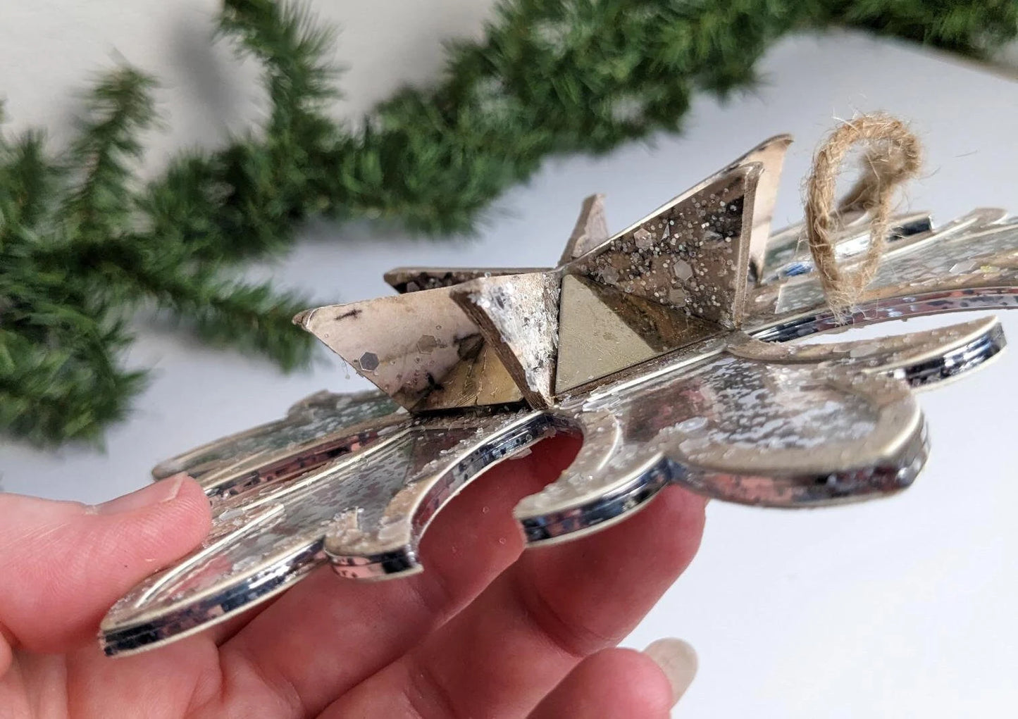 Rustic Snowflake Christmas Ornament