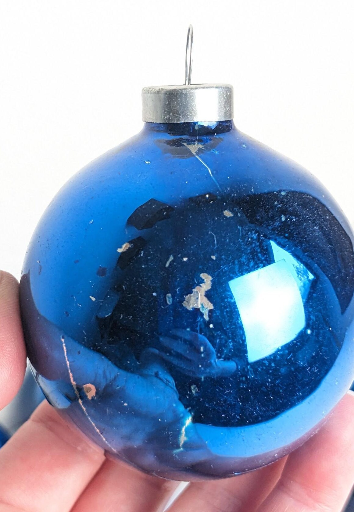 Vintage Shiny Blue Ornaments