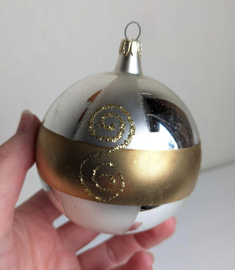 Silver and Gold Christmas Ornaments