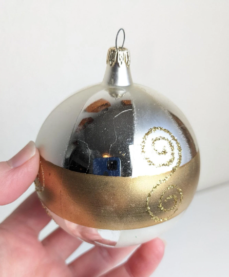 Silver and Gold Christmas Ornaments