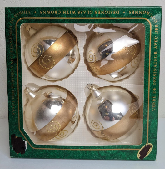 Silver and Gold Christmas Ornaments