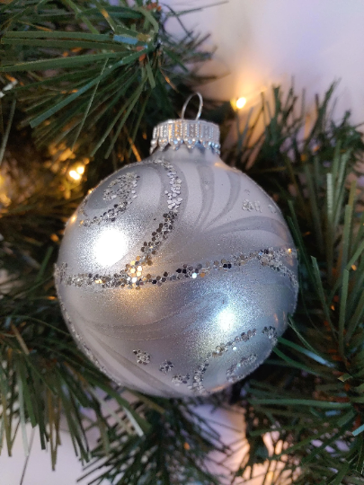 Silver Christmas Ornaments