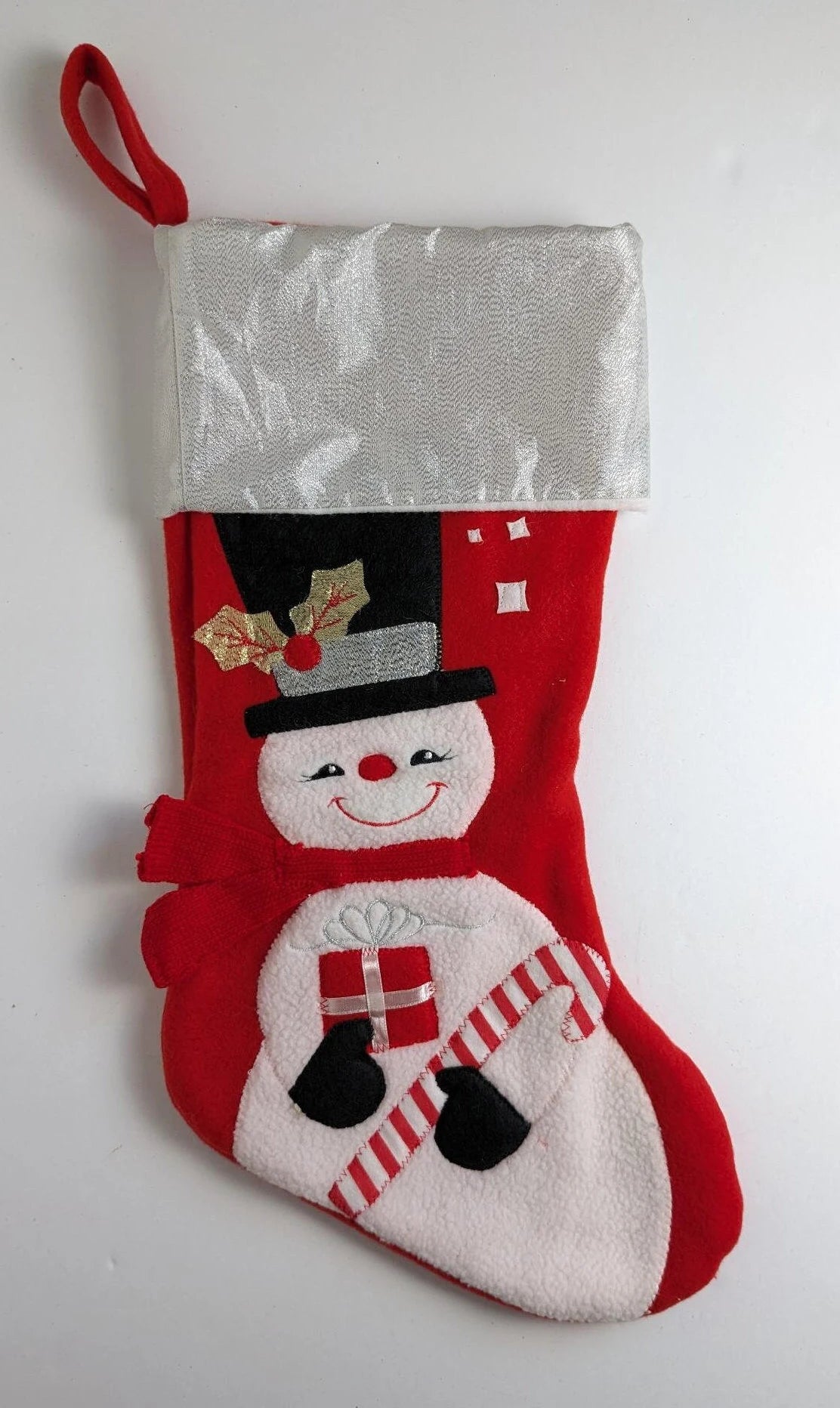 Vintage Snowman Christmas Stocking