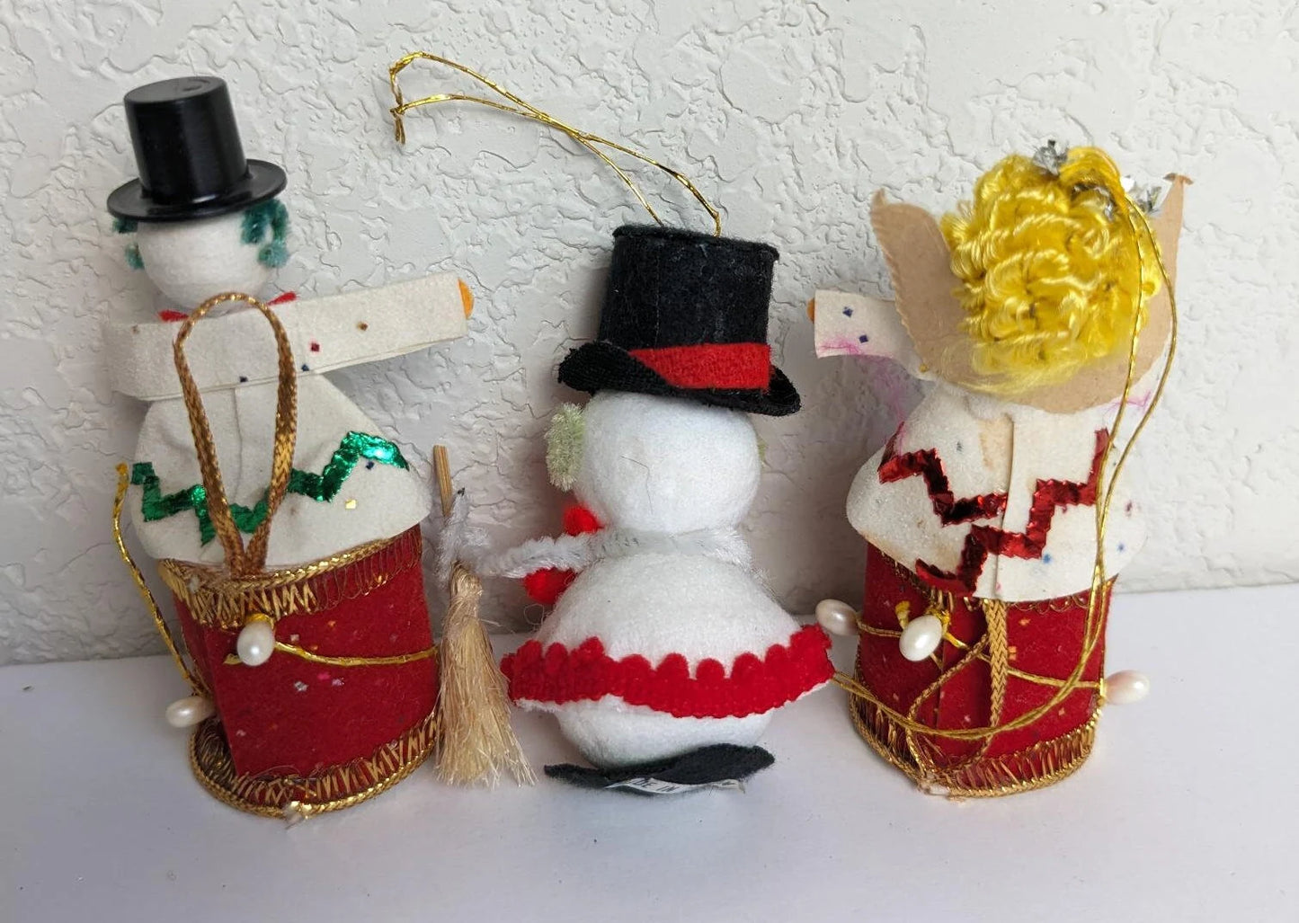 Vintage Snowman Christmas Ornaments