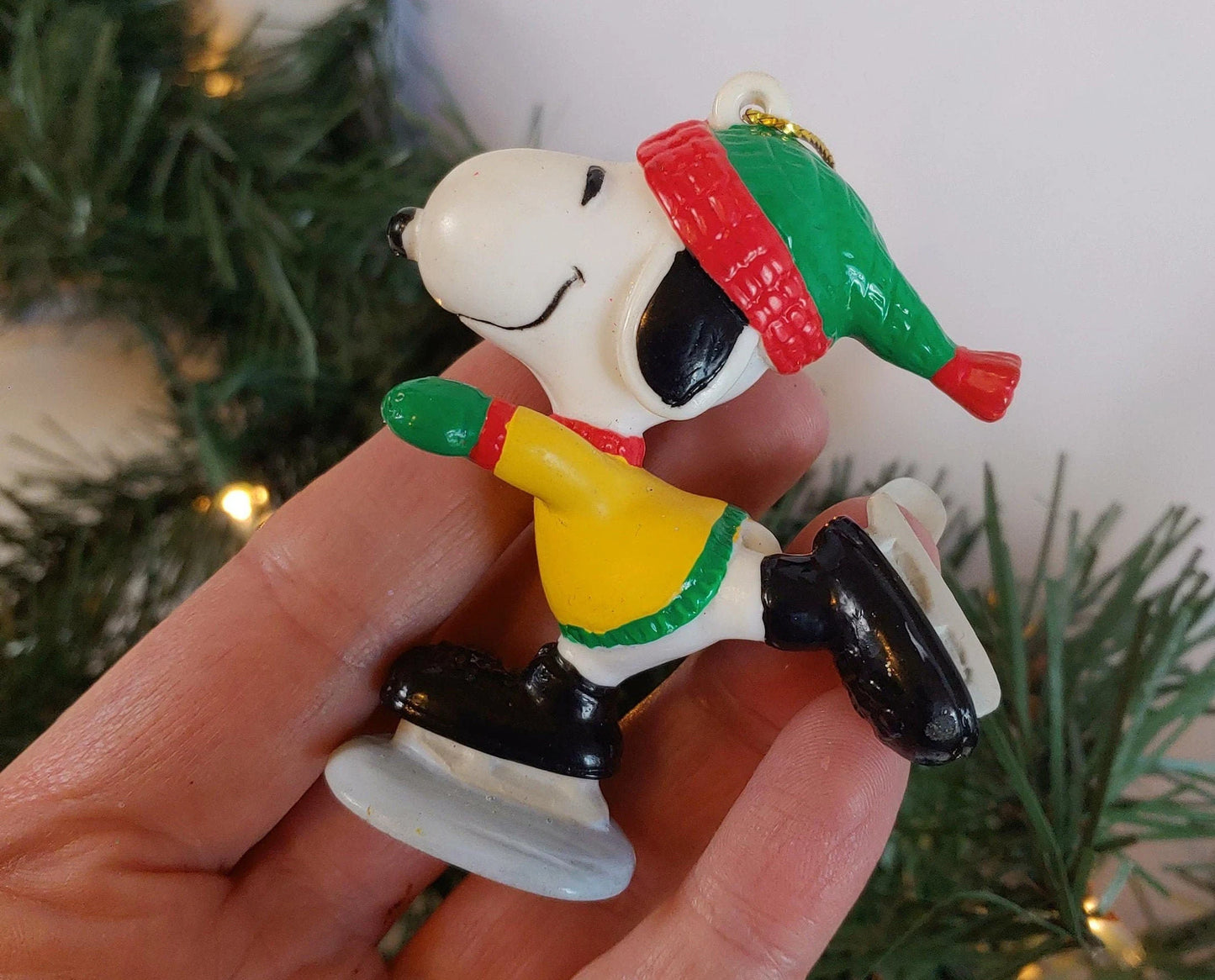 Peanuts Ice Skating Snoopy Christmas Ornament