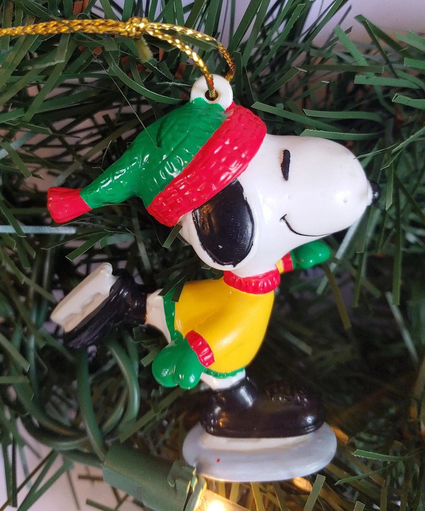 Peanuts Ice Skating Snoopy Christmas Ornament