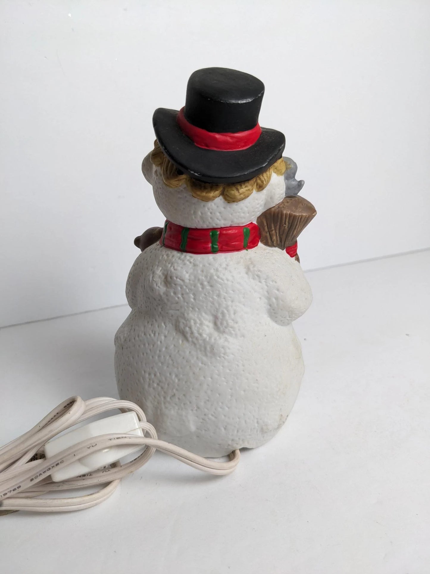 Vintage Ceramic Light Up Snowman