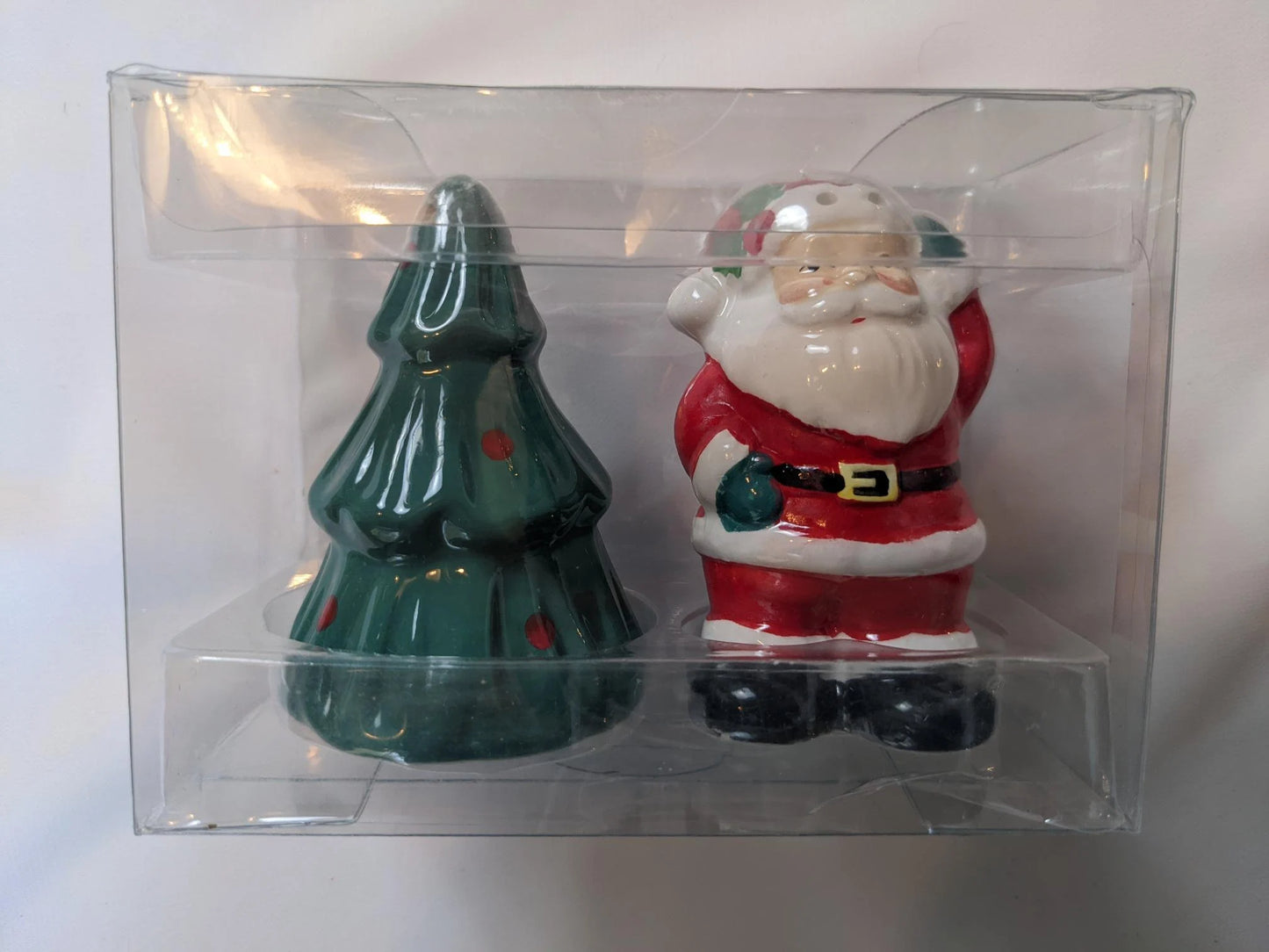 Santa Christmas Tree Salt & Pepper Shakers