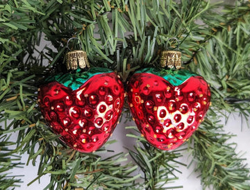 Strawberry Christmas Ornaments