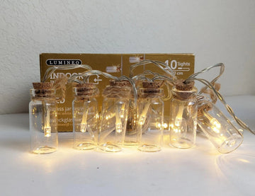 Lumineo Indoor Glass Jar String Lights