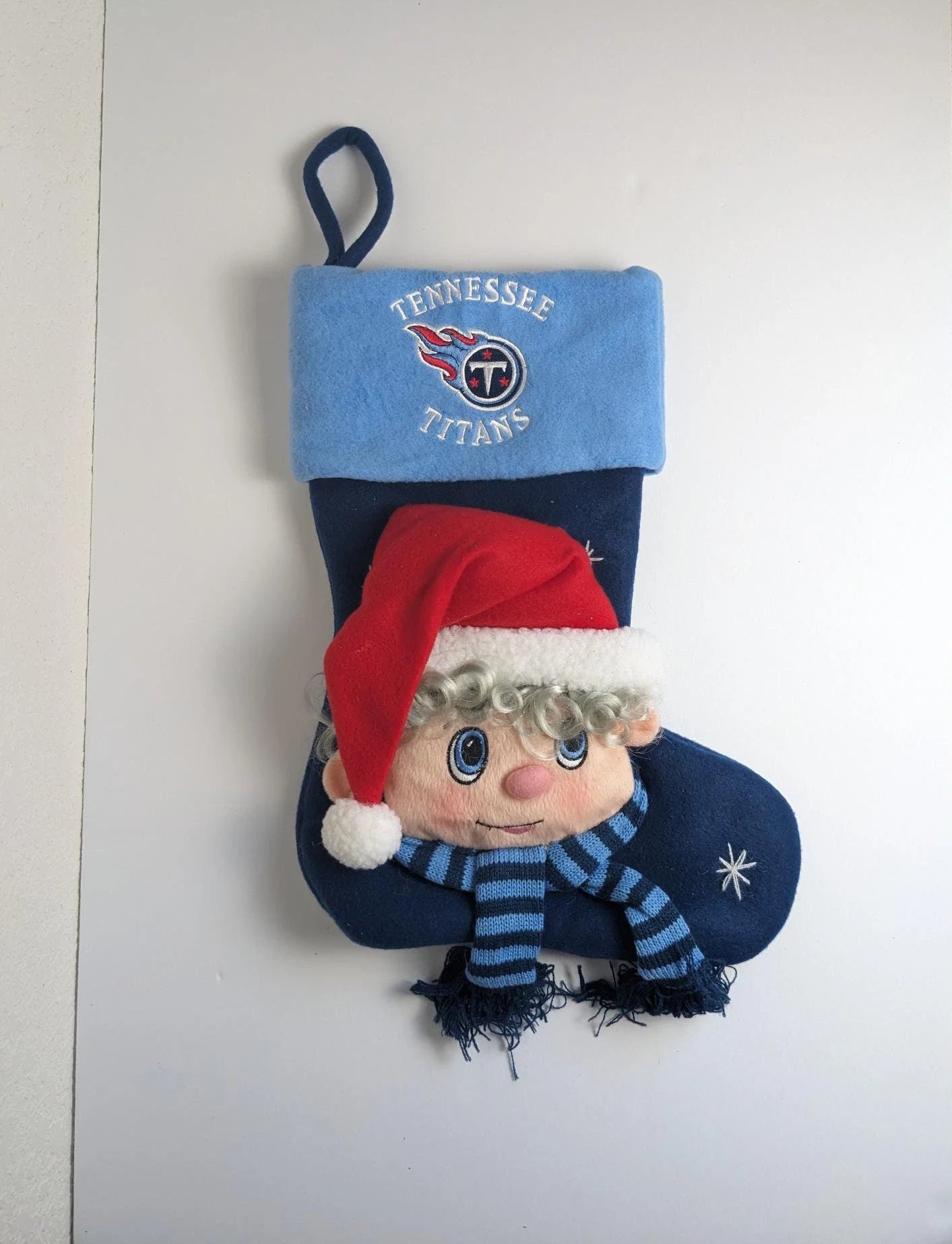 Blue Tennessee Titans Christmas Stocking