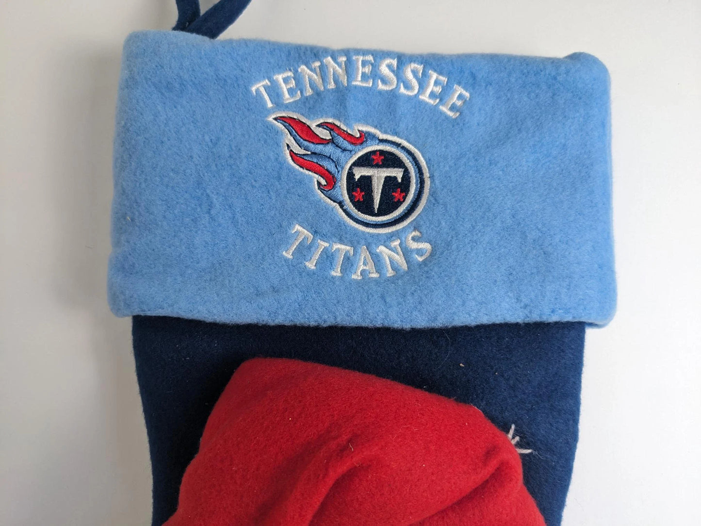 Blue Tennessee Titans Christmas Stocking