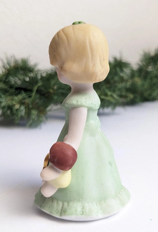 Vintage 1981 Enesco Growing Up Third Birthday Girls Figurine