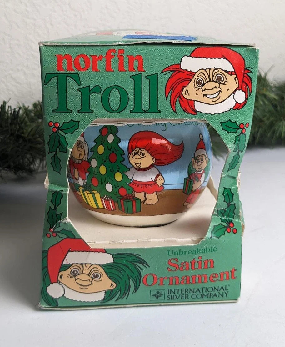 Vintage 1992 International Silver Company Norfin Troll Ornament