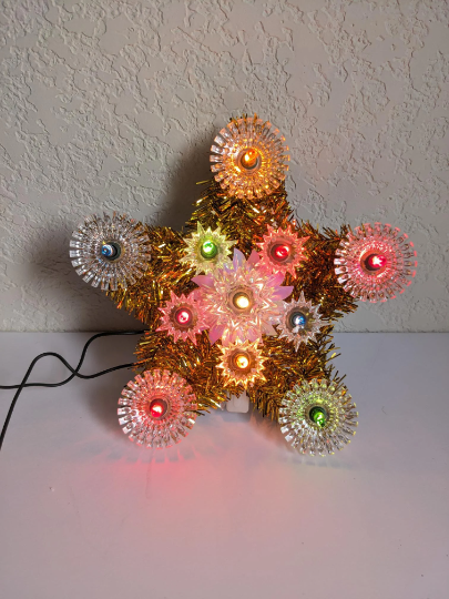 Vintage Light-Up Christmas Tree Topper