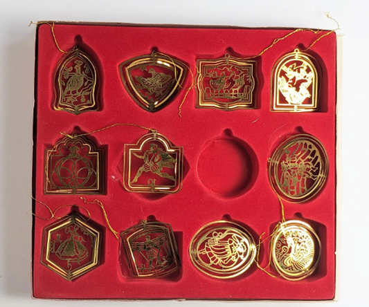 Vintage House of Lloyd 12 Days of Christmas Ornaments