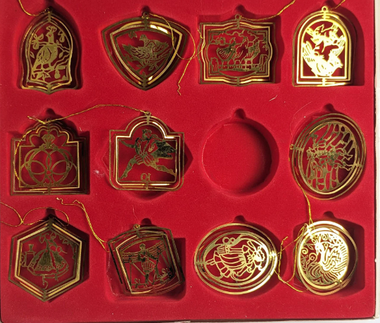 Vintage House of Lloyd 12 Days of Christmas Ornaments