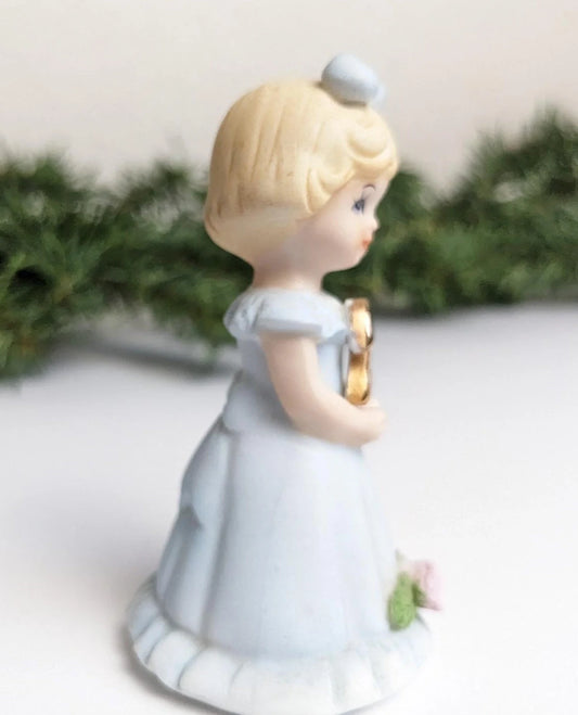 Vintage 1981 Enesco Growing Up Second Birthday Girls Figurine