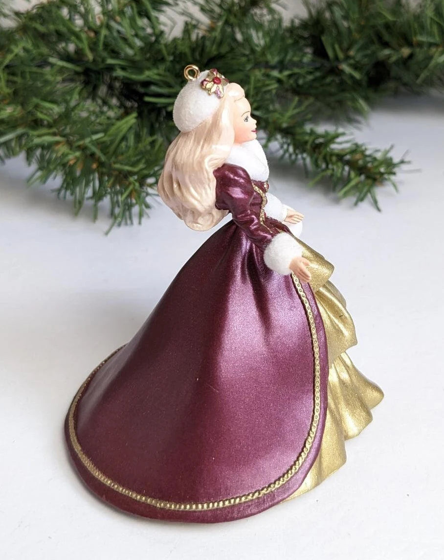 Vintage 1996 Hallmark Holiday Barbie Ornament