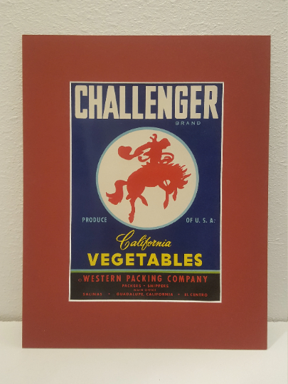Vintage Produce Labels Challenger Brand