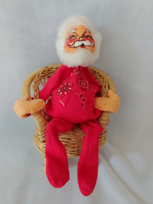 Santa Claus Hand Made Annalee Christmas Doll