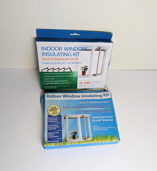 Vintage AM Conservation Group Indoor Window Insulating Kits