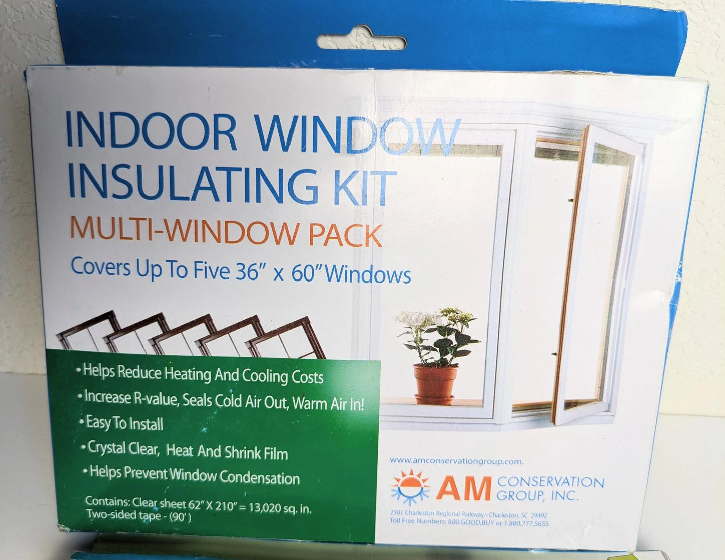 Vintage AM Conservation Group Indoor Window Insulating Kits