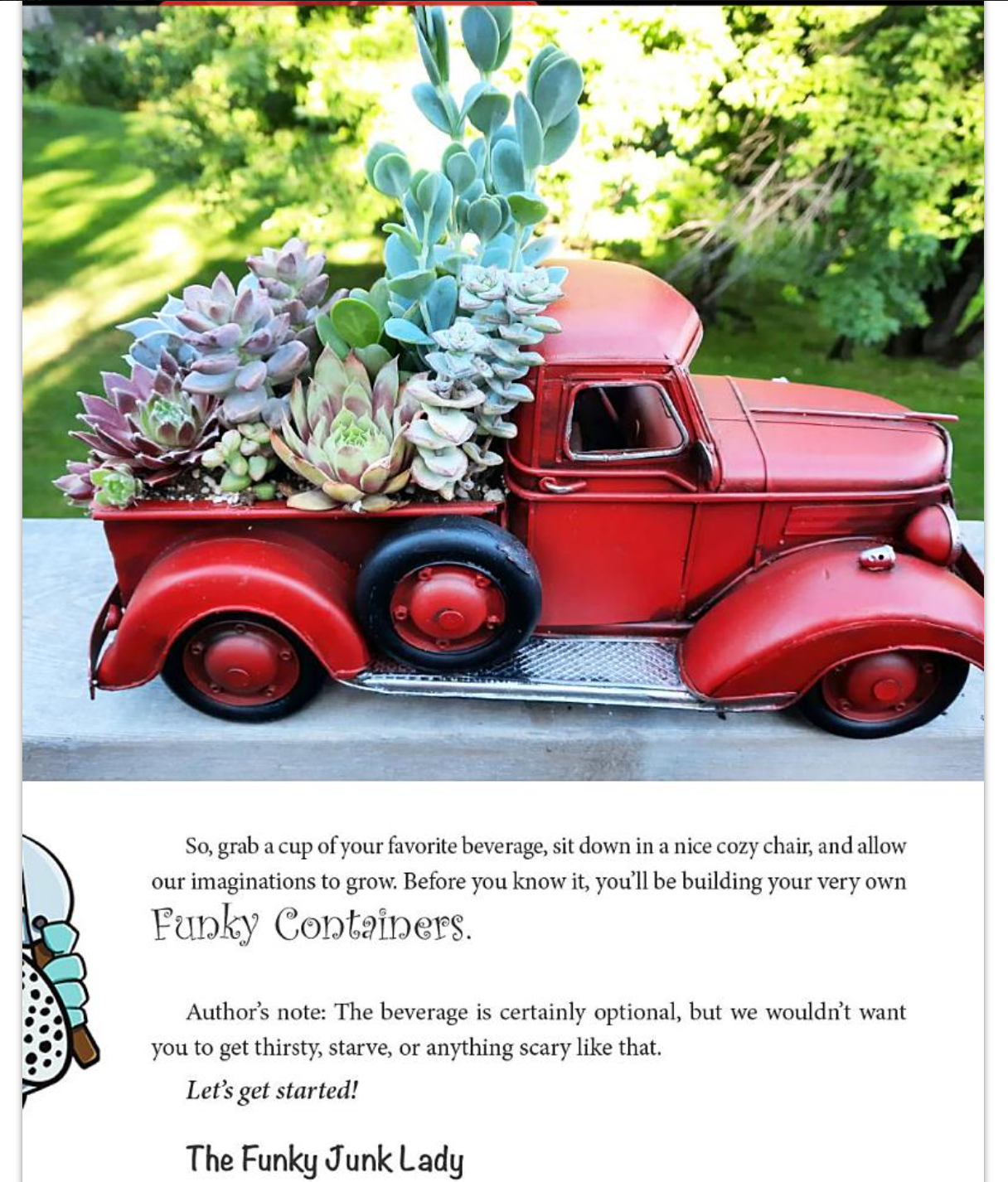 Funky Containers Book: How to Convert Old Treasures & Flowers into Masterpieces! Hardcover