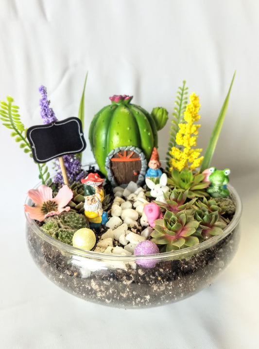 Fairy Garden Kit DIY Terrarium Gift for Kids