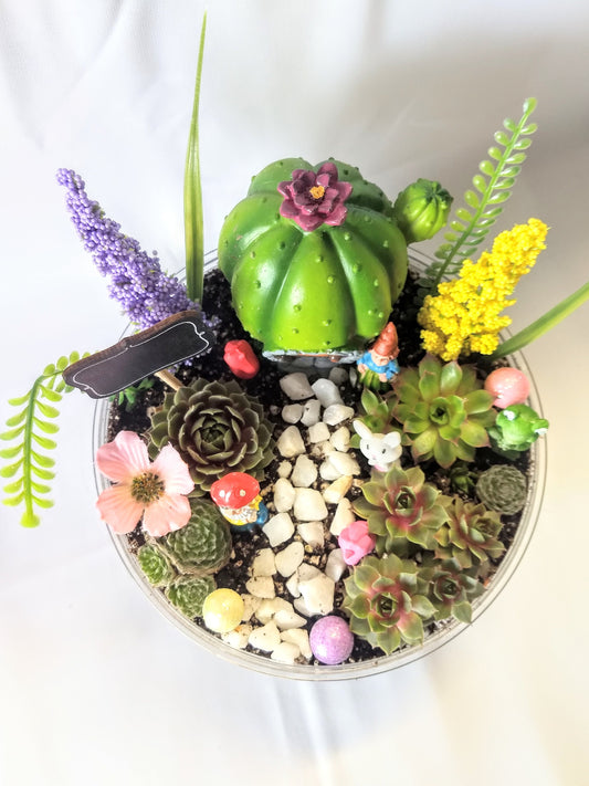 Fairy Garden Kit DIY Terrarium Gift for Kids